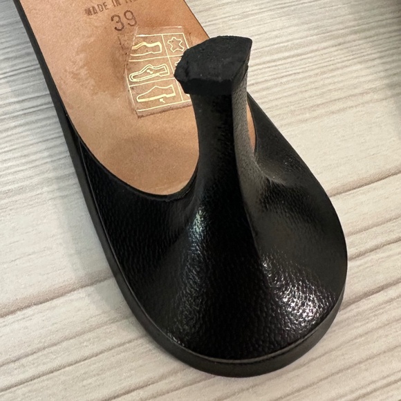 Vintage Jimmy Choo Kitten Heels Black Leather 39 - Picture 12 of 16